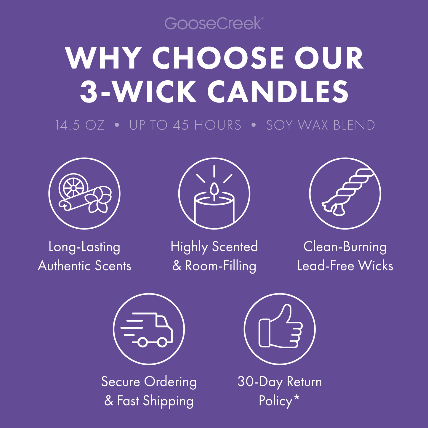 Oasis Fern 3-Wick Candle