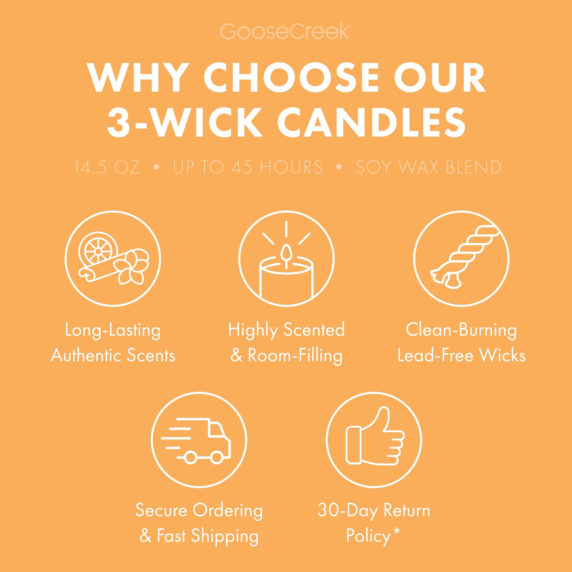 Orange Cream Cake 3-Wick Candle
